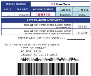 ridgeland water bill|city of deland water bill.